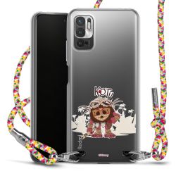 New Carry Case Transparent Stoff colourful/silber