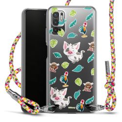 New Carry Case Transparent Stoff colourful/silber