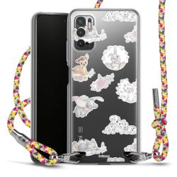 New Carry Case Transparent Stoff colourful/silber