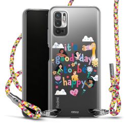 New Carry Case Transparent Stoff colourful/silber