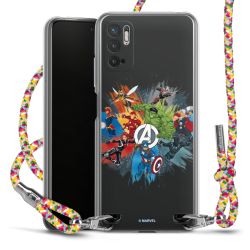 New Carry Case Transparent Stoff colourful/silber