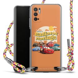 New Carry Case Transparent Stoff colourful/silber