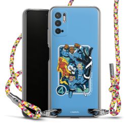 New Carry Case Transparent Stoff colourful/silber