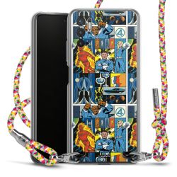 New Carry Case Transparent Stoff colourful/silber