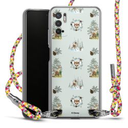 New Carry Case Transparent Stoff colourful/silber