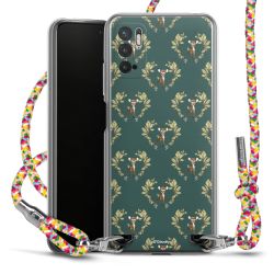 New Carry Case Transparent Stoff colourful/silber