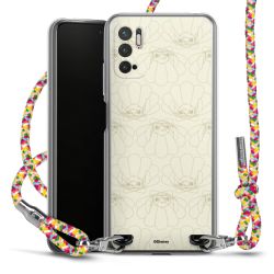 New Carry Case Transparent Stoff colourful/silber