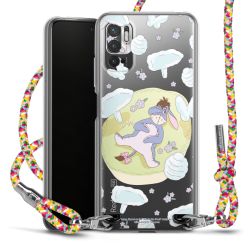 New Carry Case Transparent Stoff colourful/silber