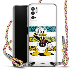 New Carry Case Transparent Stoff colourful/silber