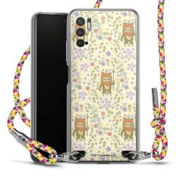 New Carry Case Transparent Stoff colourful/silber