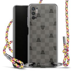 New Carry Case Transparent Stoff colourful/silber