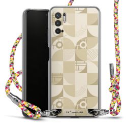 New Carry Case Transparent Stoff colourful/silber