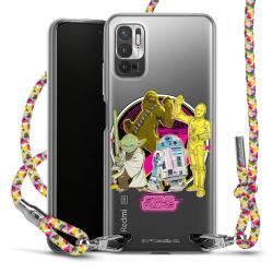 New Carry Case Transparent Stoff colourful/silber