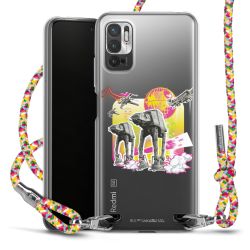 New Carry Case Transparent Stoff colourful/silber