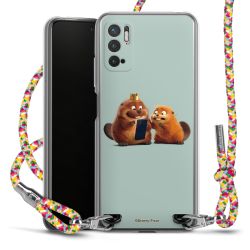 New Carry Case Transparent Stoff colourful/silber