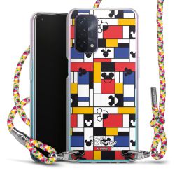 New Carry Case Transparent Stoff colourful/silber