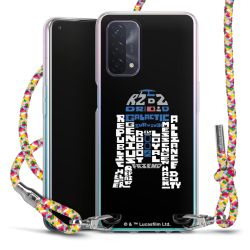 New Carry Case Transparent Stoff colourful/silber