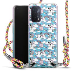 New Carry Case Transparent Stoff colourful/silber