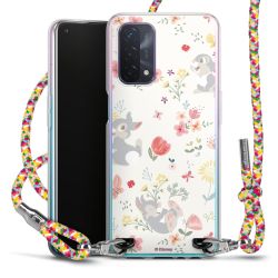 New Carry Case Transparent Stoff colourful/silber