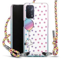 New Carry Case Transparent Stoff colourful/silber