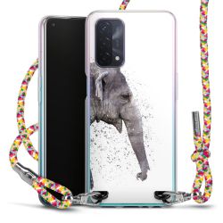 New Carry Case Transparent Stoff colourful/silber