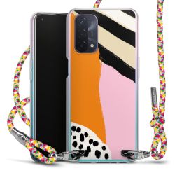 New Carry Case Transparent Stoff colourful/silber