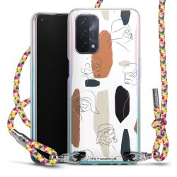 New Carry Case Transparent Stoff colourful/silber