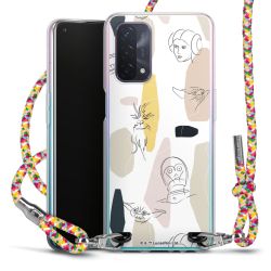 New Carry Case Transparent Stoff colourful/silber