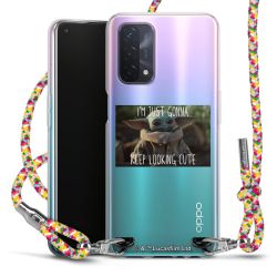 New Carry Case Transparent Stoff colourful/silber