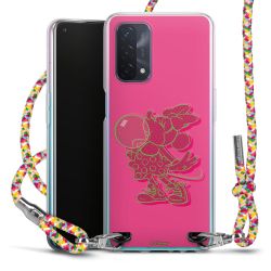 New Carry Case Transparent Stoff colourful/silber