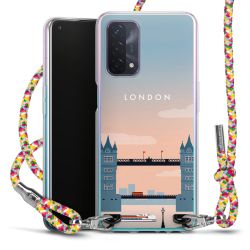 New Carry Case Transparent Stoff colourful/silber