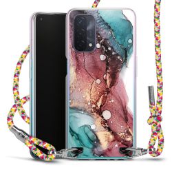 New Carry Case Transparent Stoff colourful/silber