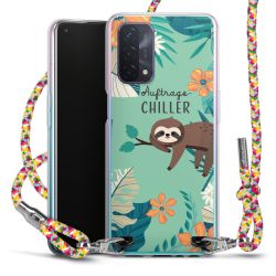 New Carry Case Transparent Stoff colourful/silber