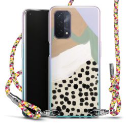 New Carry Case Transparent Stoff colourful/silber