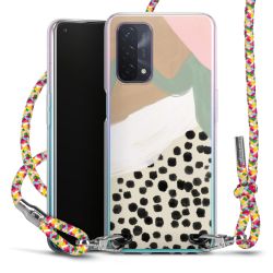 New Carry Case Transparent Stoff colourful/silber