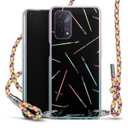 New Carry Case Transparent Stoff colourful/silber