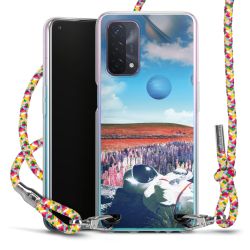 New Carry Case Transparent Stoff colourful/silber