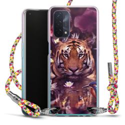 New Carry Case Transparent Stoff colourful/silber