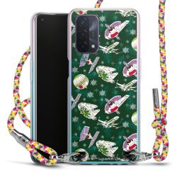 New Carry Case Transparent Stoff colourful/silber