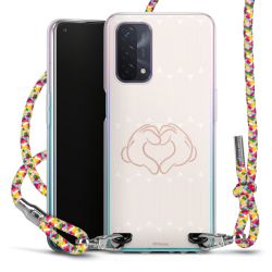 New Carry Case Transparent Stoff colourful/silber