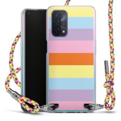 New Carry Case Transparent Stoff colourful/silber