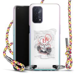 New Carry Case Transparent Stoff colourful/silber