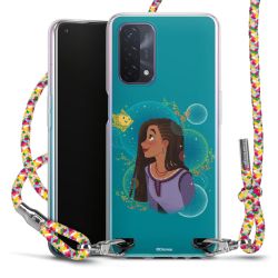 New Carry Case Transparent Stoff colourful/silber