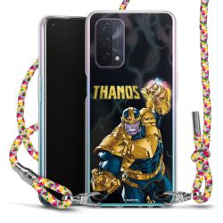 New Carry Case Transparent Stoff colourful/silber