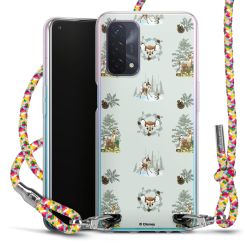 New Carry Case Transparent Stoff colourful/silber