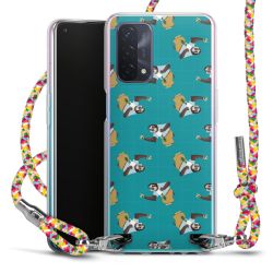 New Carry Case Transparent Stoff colourful/silber