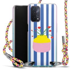 New Carry Case Transparent Stoff colourful/silber