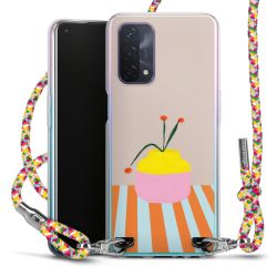 New Carry Case Transparent Stoff colourful/silber