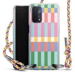 New Carry Case Transparent Stoff colourful/silber