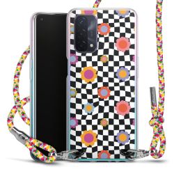 New Carry Case Transparent Stoff colourful/silber